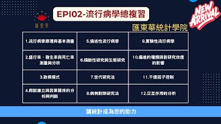 匯東華EPI02流行病學總複習課程介紹