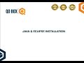 Java & Eclipse Installation | QO-BOX