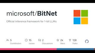 GitHub - microsoft/BitNet: Official inference framework for 1-bit LLMs