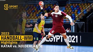 Spannung bis zum Schluss! Katar macht den Niederlanden das Leben schwer | SDTV Handball