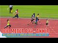 100 Meter | Perempuan 12 | Akhir | MSS Sabah Kali Ke-54, Kompleks Sukan Likas, Kota Kinabalu - 2022