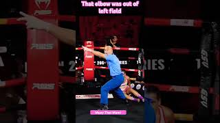 Spinning Elbow Knockout #muaythai #martialarts #boxing #mma #elbow #ko #tko #fightingsport