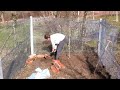 building an enclosure for Štruca the wild hare center