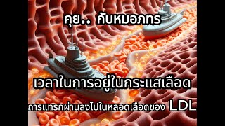 คุยกับหมอภทร ตอน เวลาในการอยู่ในกระแสเลือด (PRT) และการแทรกผ่านลงไปในหลอดเลือดของ LDL