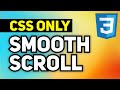Pure CSS Smooth Scroll to Section | Smooth Scrolling CSS | Smooth Scroll to Section using Only CSS