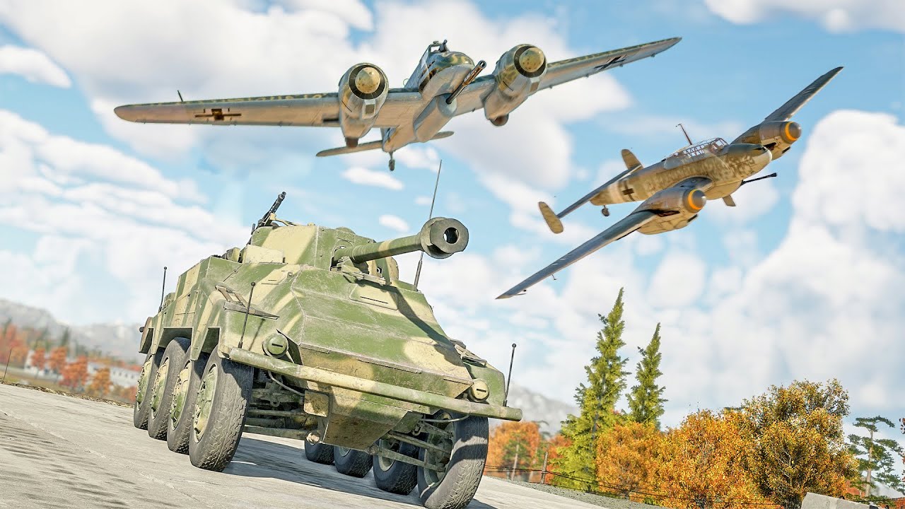 GERMAN FLYING TANK BUSTERS | Hs 129 B-3 & Bf 110 G-2 (War Thunder ...