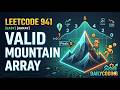 Can You Solve This Mountain Array Problem? | LeetCode 941 #education #codinginterview #dsa
