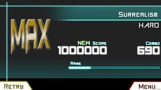 【Dynamix】Surrealism - Lv.7(HARD) - 1000000 Score - Rank MAX (Ω/OMEGA)