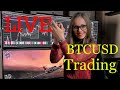 Live Bitcoin (BTCUSD) Trading & Technical Analysis - My Cryptocurrency Trading Strategy