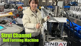 【strut channel】Linbay-Economic Strut Channel 41*41/41*21 Roll Forming Machine