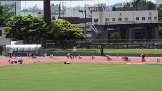 第７２回東京都中学校地域別陸上競技大会　中学男子２００ｍ　航佑