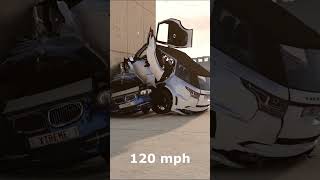 BMW 320DX vs Range Rover Sport SVR Crash test - BeamNG.Drive #shorts