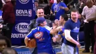 Mavericks Fan Hits a Half court Shot for 70' TV   November 15, 2014   NBA 2014 15 Season