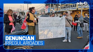 Trabajadores de barberías protestan por operativos del Estado de México