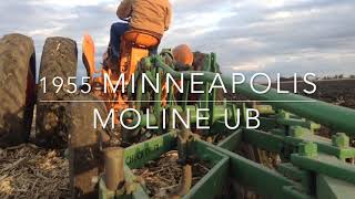 Plowing with a 1955 Minneapolis Moline UB propane tractor.