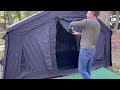 luxury fall camping glamping in the black coody rbm inflatable air tent