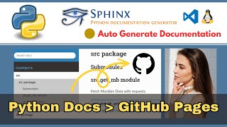 Automate Python Documentation | Use Sphinx + GitHub actions to publish documentation