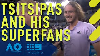 Stefanos Tsitsipas' banter with his Melbourne superfans - Australian Open | Wide World of Sports