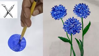 one stroke panting | super relaxing floral art😲