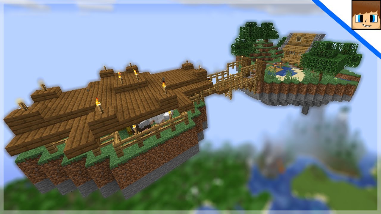 Building A Skybase In Minecraft Youtube