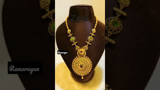 Latest model long necklace#mahar chain#gold ornament#shorts