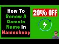 How To Renew a Domain Name in Namecheap (20% OFF)