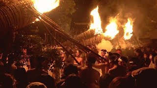 鬼夜 2019　本殿西留め所　大善寺玉垂宮