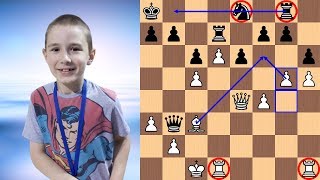 Tihon Chernyaev vs Aleksandrs Karasevics | 2018 FIDE Cadets World Rapid Chess Championship