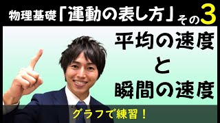 運動の表し方03 平均の速度と瞬間の速度