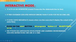 Introduction to Python part 2 class 8th
