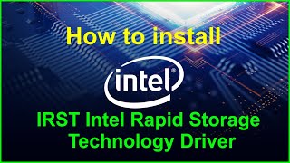 Do not show hard disk in windows installation .HOW TO INSTALL IRST INTEL RAPID STORAGE TECHNOLOGY
