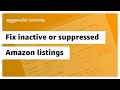 Fix inactive or suppressed Amazon listings