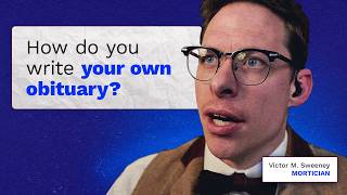Write your own obituary before it's too late. Mortician Victor M. Sweeney explains why it's a must.