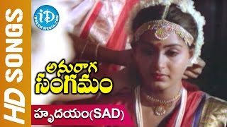 Hrudayam Oka Gudi (SAD) Video Song - Anuraga Sangamam Movie || Ambika || Mani Ratnam || Ilayaraja