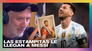 Messi se enteró de las estampitas del marido de Juliana: Promesa cumplida en #Perros2022