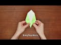 how to make an origami leaf craft tutorial