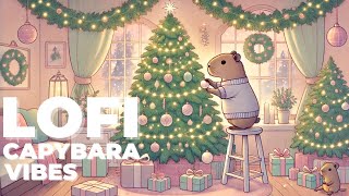 Cozy Christmas with a Capybara | Lofi Beats to Relax \u0026 Unwind