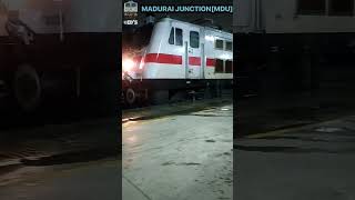 RPM WAP7 Light Loco shunting in Heavy rain 📍MDU #southernrailways #rpm #indianrailways #wap7 #30538