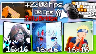 Top 3 Best PvP Packs Telly bridging Keyboard + Mouse Asmr Sounds Hypixel bedwars