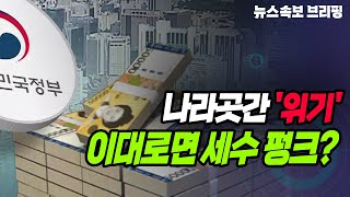 [뉴스속보] 나라곳간 '위기'...이대로면 세수 펑크? [정완진TV]