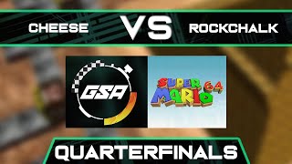 CLG cheese vs RockChalk | Quarterfinals | GSA SM64 70 Star Speedrun League Playoffs Season 3