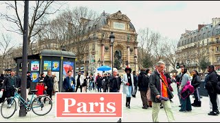 PARIS, FRANCE 🇨🇵 - Paris Walking Tour, 4K HDR 60 fps - Paris walk 4K - Paris spring 2024