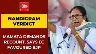 Mamata Banerjee Demands Vote Recount In Nandigram, Claims Election Commission Favoured BJP