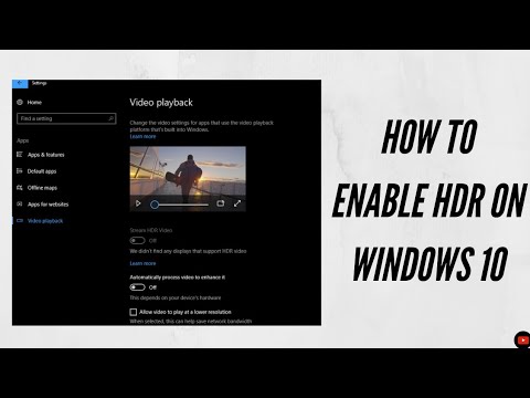 How To Enable HDR In Windows 10? - YouTube