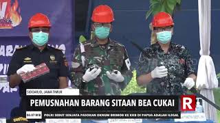 Pemusnahan Barang Sitaan Bea Cukai | REDAKSI PAGI (28/10/20)