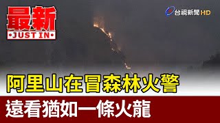 阿里山在冒森林火警  遠看猶如一條火龍【最新快訊】