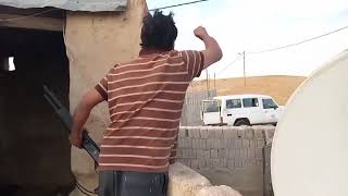 الأردن - مواطن اردني يطلق العيارات النارية على الامن العام