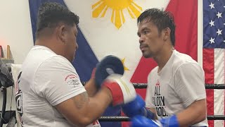 PACQUIAO LAST SPARRING DAY!