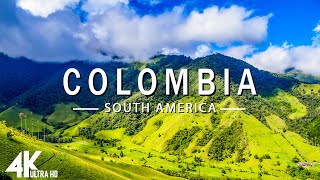 FLYING OVER COLOMBIA (4K UHD) - Relaxing Music Along With Beautiful Nature s - 4