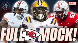 Chiefs TRADE UP For Vertical THREAT in Round 1 👀 FULL 7-Round Chiefs Mock Draft!